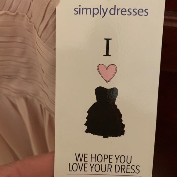 Minuet Blush off the shoulder semi-formal dress with cutouts. Size M. NWT - Picture 2 of 4